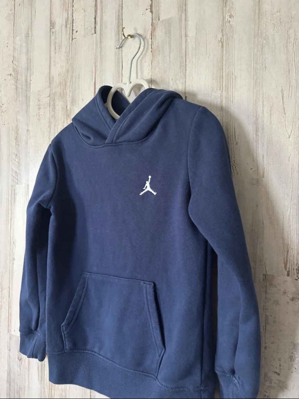 Nike‎ Jordan Navy Blue Hoodie with White Jumpman
